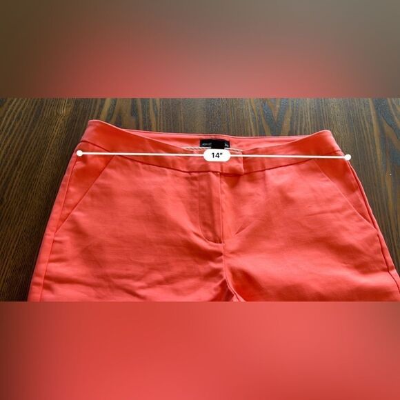Adrianne Vitadini Dress Pants ankle Size 4 Coral pink stretch - Picture 11 of 13